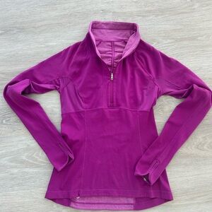 Lululemon run switchback 1/4 zip reversible ultra violet Size 8 Athletic apparel